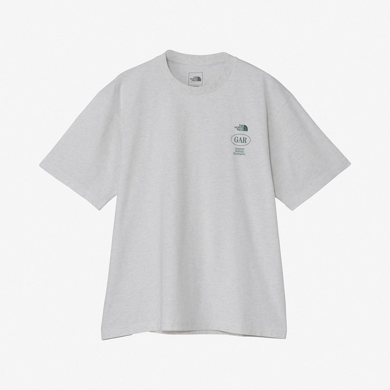 THE NORTH FACE S26 GAR SMALLER TYP0GRAPHIC S/S T ホワイトミックズグレー NT32667-WX