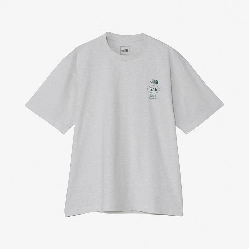 THE NORTH FACE S26 GAR SMALLER TYP0GRAPHIC S/S T ホワイトミックズグレー NT32667-WX