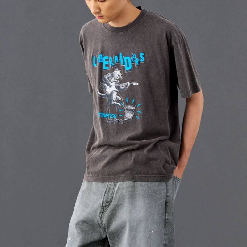 Liberaiders 26SS 5/29 POGO DANCE TEE 736132601 ホワイト  736132601-WHT チャコール  736132601-CHL