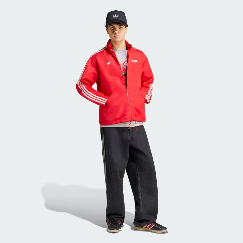 adidas 26Q3 6/6 NYLON PARKA COCA COLA ビビッドレッド KY2105