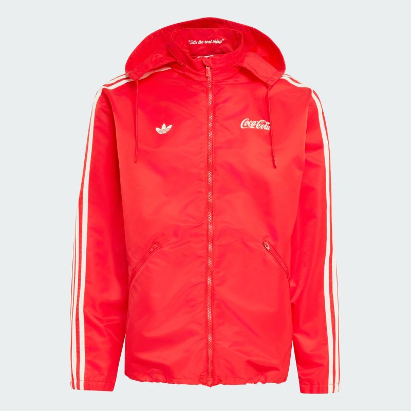adidas 26Q3 6/6 NYLON PARKA COCA COLA ビビッドレッド KY2105