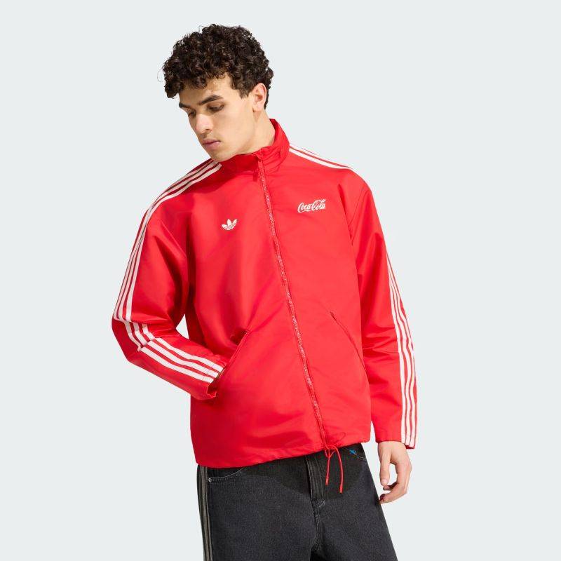 adidas 26Q3 6/6 NYLON PARKA COCA COLA ビビッドレッド KY2105