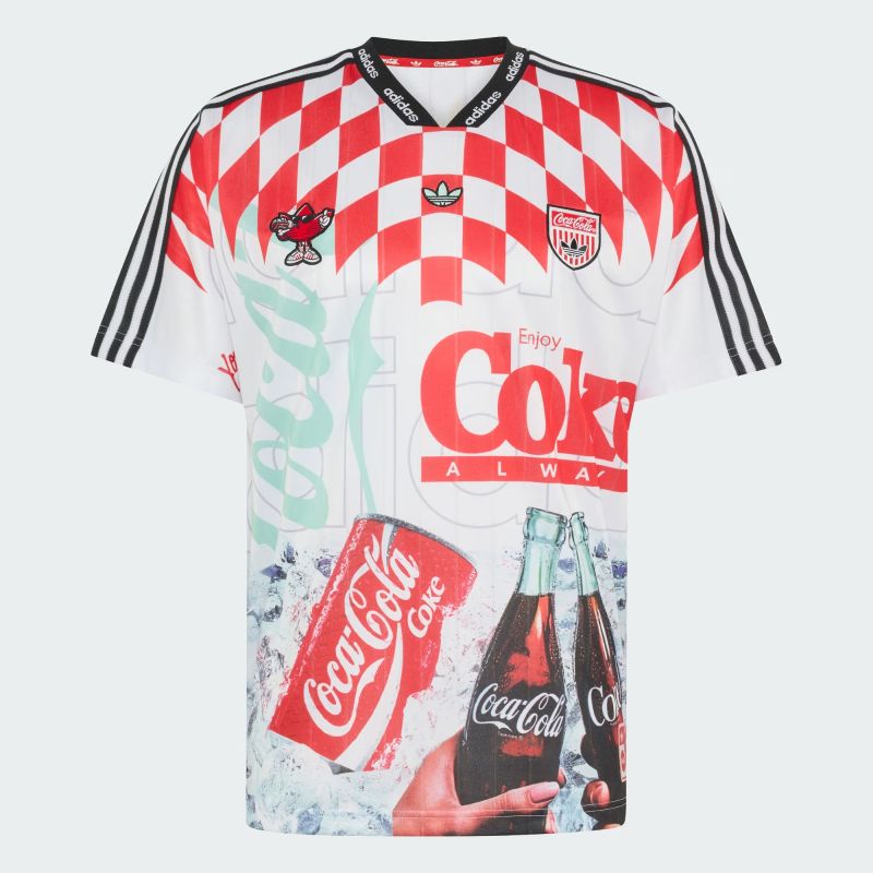 adidas 26Q3 6/6 MASH-UP JERSEY COCA COLA ホワイト/マルチカラー