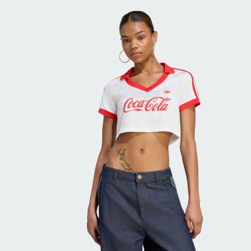 adidas 26Q3 6/6 CROPPED JERSEY COCA COLA コアホワイト KY7571