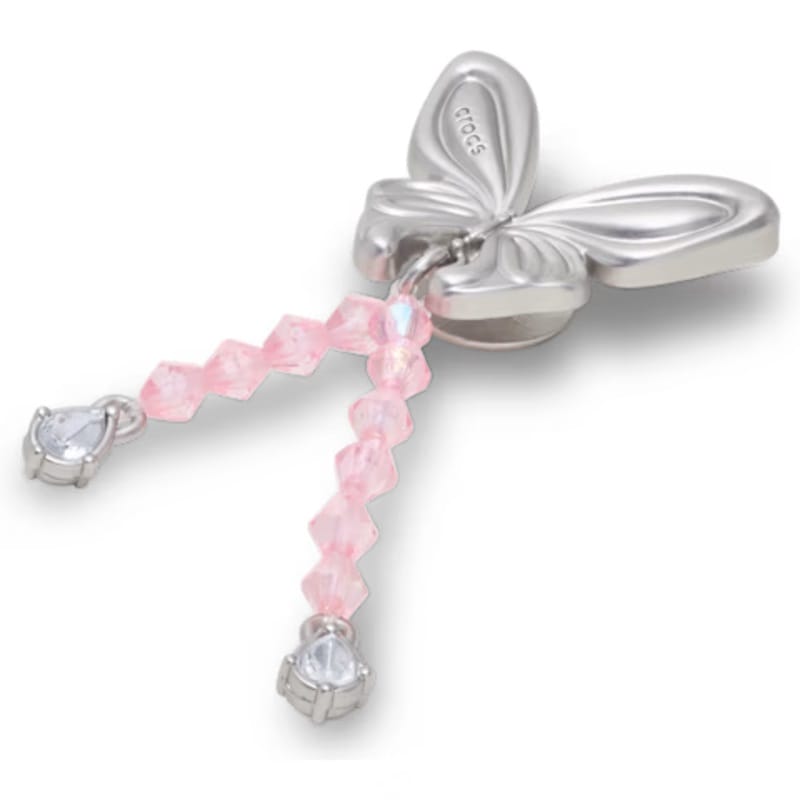 crocs 26Q2 Jibbitz charms Silver Beaded Meta Butterfly 10018626
