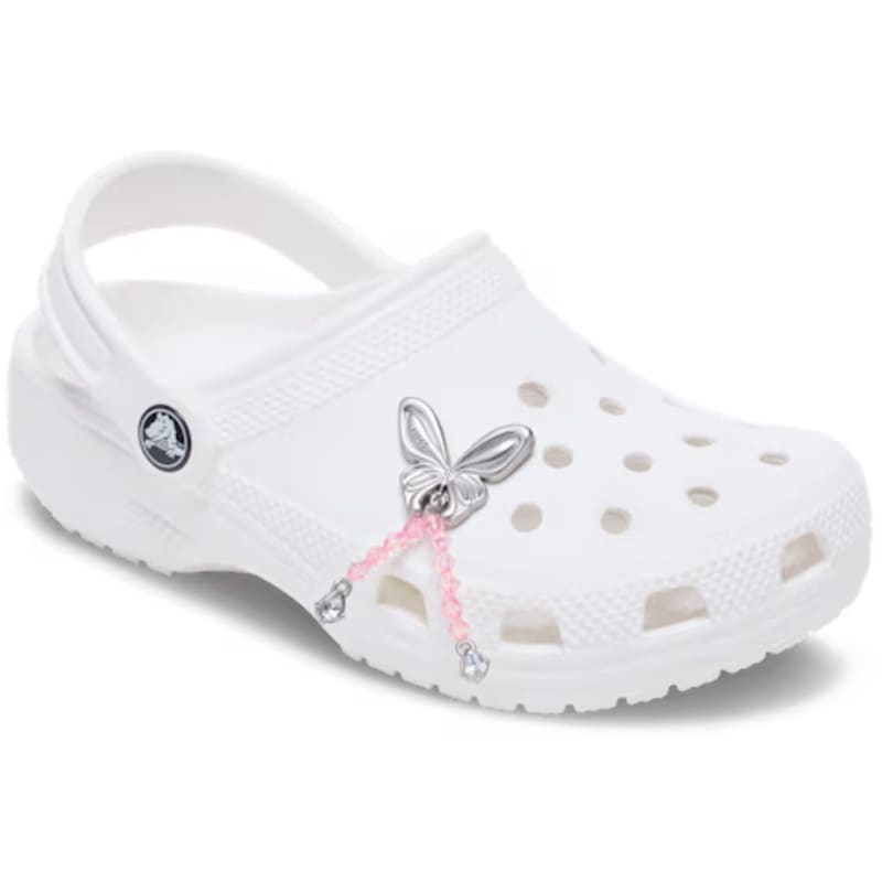 crocs 26Q2 Jibbitz charms Silver Beaded Meta Butterfly 10018626