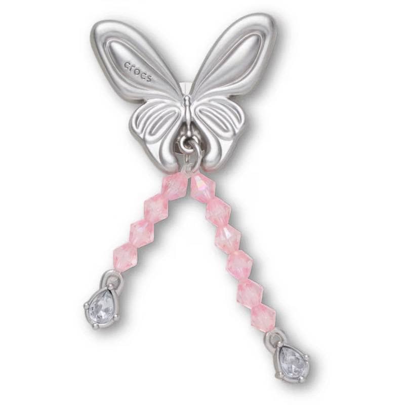 crocs 26Q2 Jibbitz charms Silver Beaded Meta Butterfly 10018626