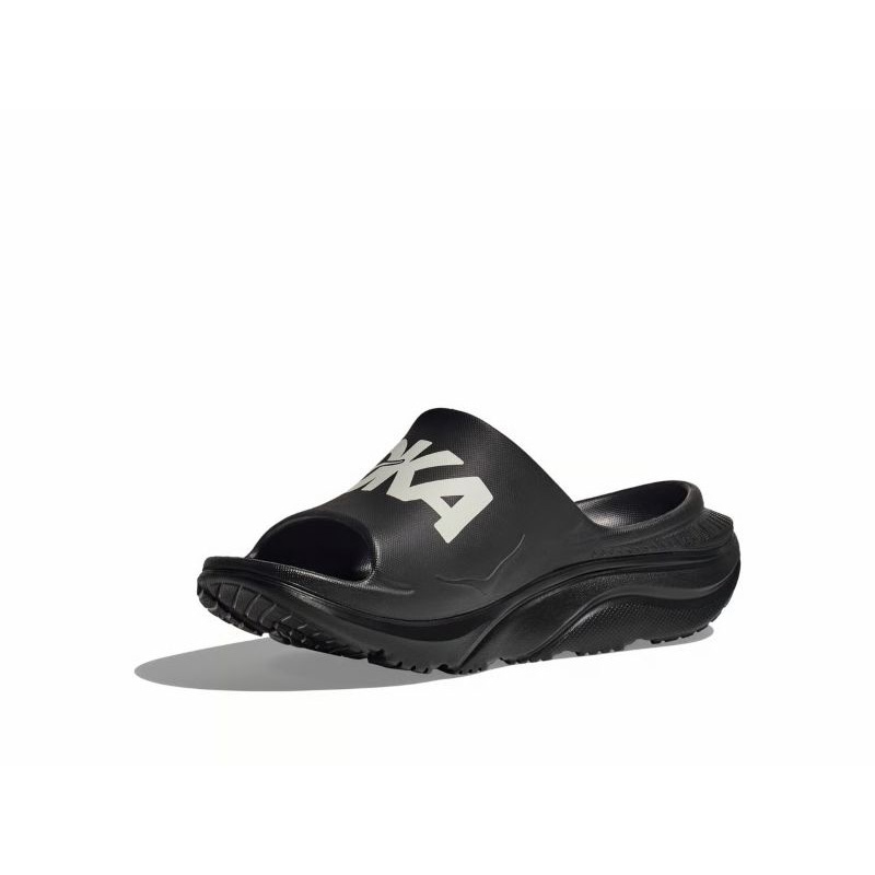HOKA F26 7/1 U ORA ATHLETIC SLIDE BLACK / WHITE 1155154-BWHT