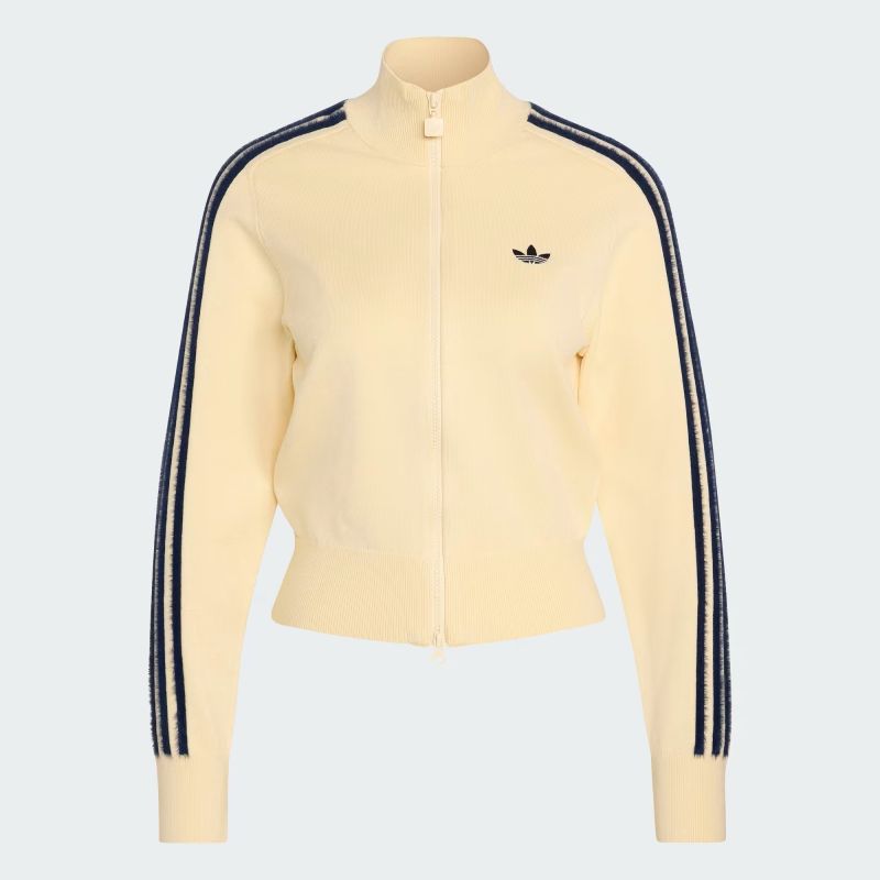 adidas 26Q3 adidas KNITTED FIREBIRD TRACK TOP ウォームバニラ/ナイトインディゴ KS6797