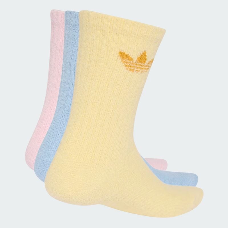 adidas 26Q3 7/15 adidas CARE BEAR CREW SOCK 3 PAIRS クリアピンク/クリアスカイ/オールモストイエロー KT1937