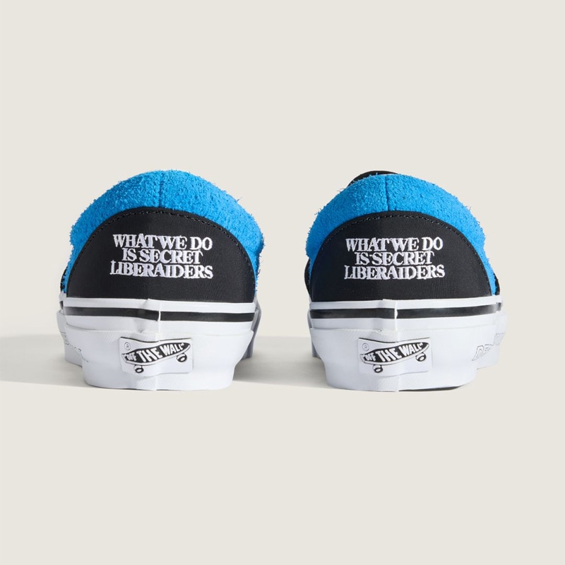 Liberaiders 26SP 7/25 VANS X Liberaiders LX Classic Slip-On 98 LIBERAIDERS BLACK/BRIGHT AZURE 779012608