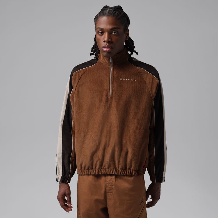 JORDAN BRAND FA26 M J FLT CORD HALF ZIP ライトブリティッシュタン/ベルベットブラウン/パールホワイト IM9879-281