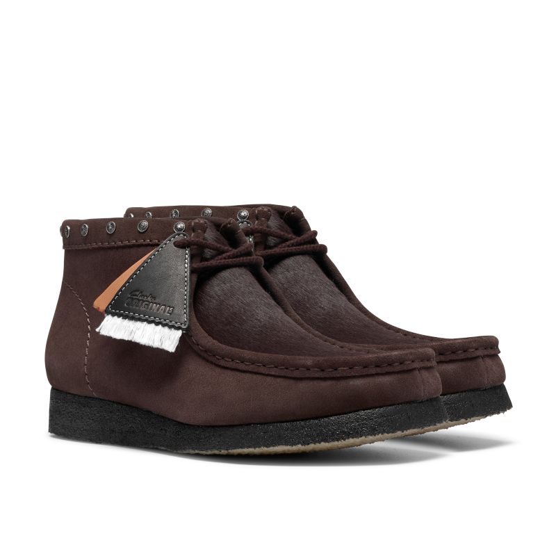 Clarks AW26 M Wallabee Boot Brown Interest 26327513