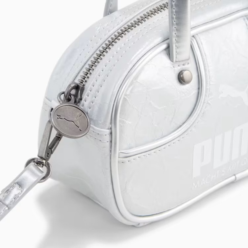 PUMA 26AU PUMA 1976 LUSTRE MICRO GRIP BAG FEATHER GRAY-METALLIC 092862-01