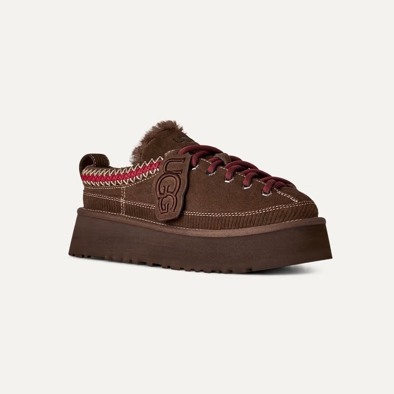 UGG AW26 9/23 W HERITAGE LACE-UP SLIPPER BURNT CEDAR 1180361-BCDR