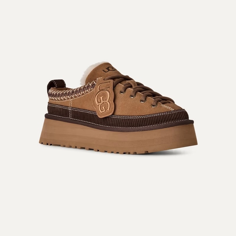 UGG AW26 9/23 W HERITAGE LACE-UP SLIPPER CHESTNUT 1180361-CHE