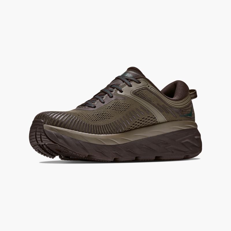 HOKA F26 10/1 M BONDI 7 ANTIQUE OLIVE /CAST IRON 1110518-ALVC