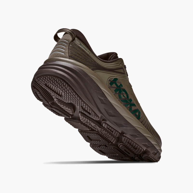 HOKA F26 10/1 M BONDI 7 ANTIQUE OLIVE /CAST IRON 1110518-ALVC