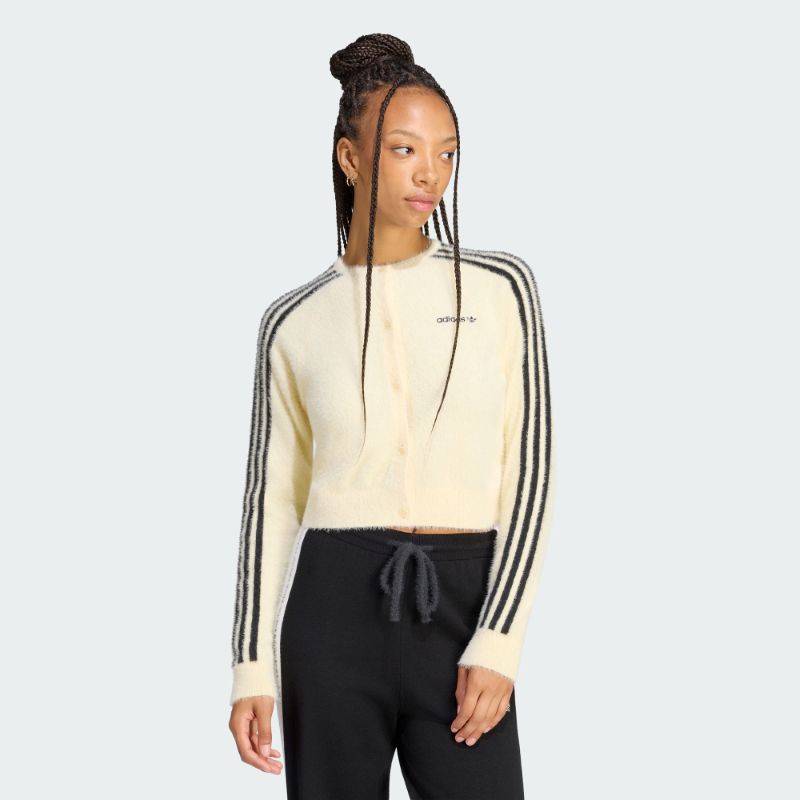 adidas 26Q4 adidas FLUFFY CARDIGAN ウォームバニラ LC8162｜アメ横