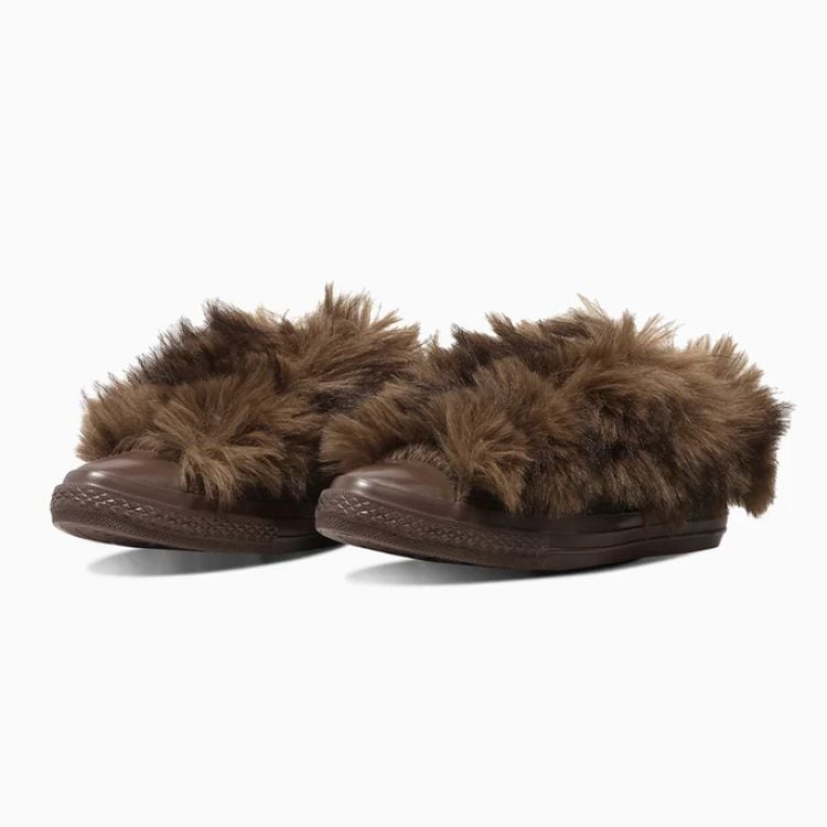 CONVERSE 26HO ALL STAR POINTEDTOE VOLUMEFUR SLIP ウルフブラウン 31319190