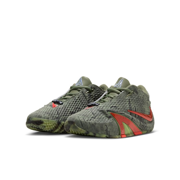 NIKE HO26 10/23 NIKE JA 4 HALLOWEEN GS オイルグリーン/ブライトクリムゾン-ライトレモンツイスト-ブラック-コバルトブリス IU7664-300