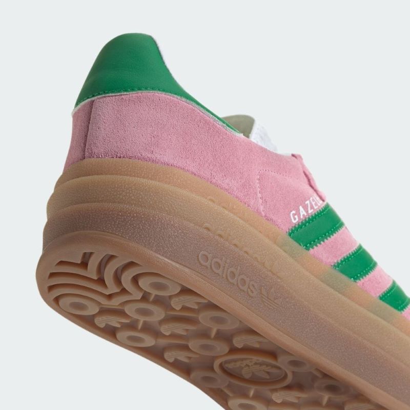 アンファティ カラー オークル ピンク グリーン レッド イエロー adidas C/O GAZELLE BOLD W トゥルーピンク/グリーン/フット