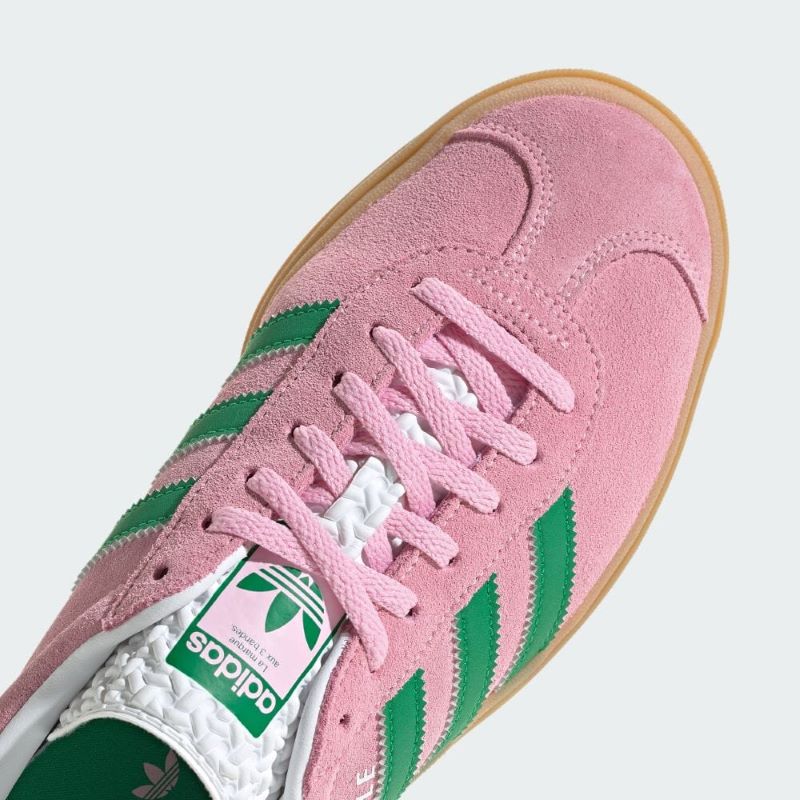 まさこ アンファテイカラーIF ピンク・グリーン 計 2本 adidas C/O GAZELLE BOLD W トゥルーピンク/グリーン/フット