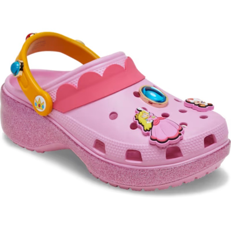 crocs 26Q2 7/16 PRINCESS PEACH CLASSIC PLATFORM CLOG Multi 212137-90H