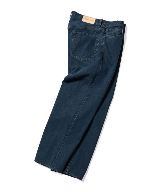 【送料無料】Lafayette 23.11.18 5 POCKET WASHED DENIM PANTS BAGGIE FIT LA231103 ブルー ライトブルー