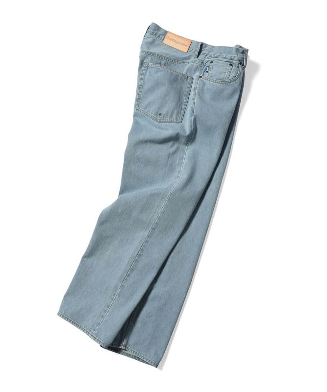 【送料無料】Lafayette 23.11.18 5 POCKET WASHED DENIM PANTS BAGGIE FIT LA231103 ブルー ライトブルー