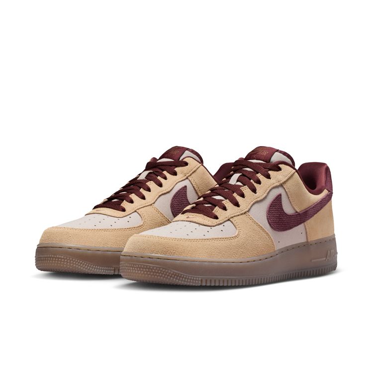 NIKE SP26 NIKE AIR FORCE 1 '07 PRM リネン/バーガンディクラッシュ-ムーンパーティクル IQ3408-286