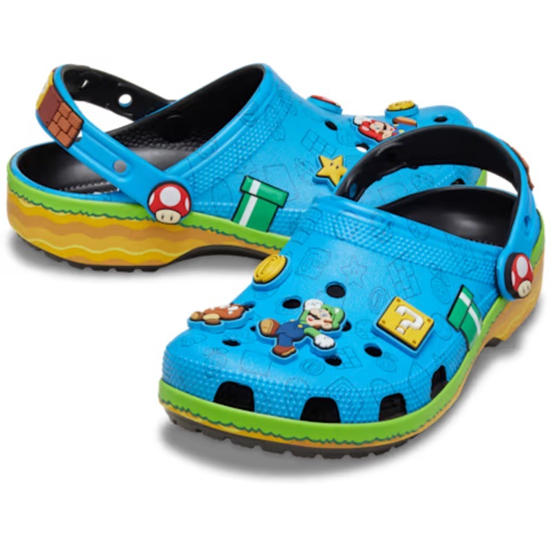 crocs 26Q2 7/16 SUPER MARIO CORE CLASSIC CLOG Multi 212138-90H