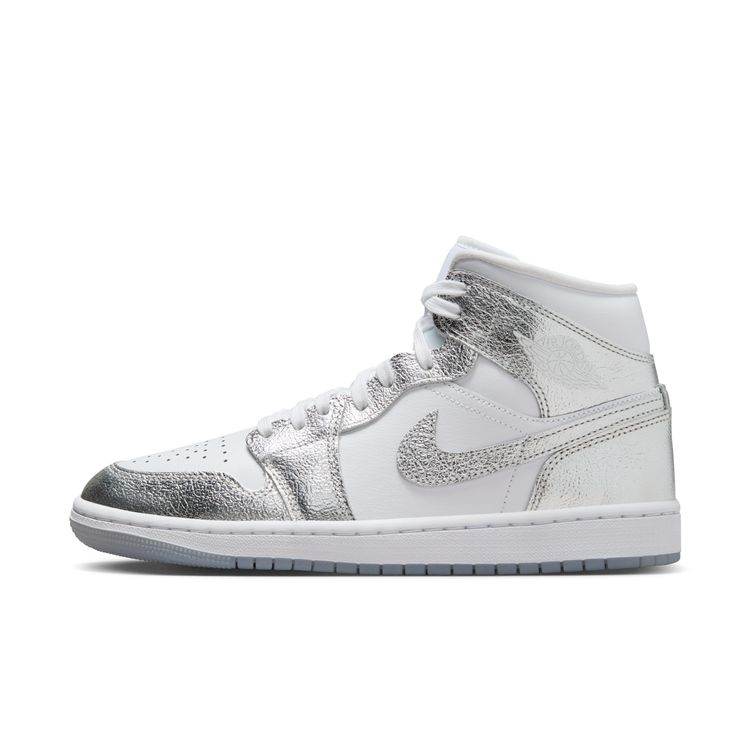 JORDAN BRAND SU26 WMNS AIR JORDAN 1 MID SE ホワイト/メタリックシルバー-ウルフグレー FN5031-100