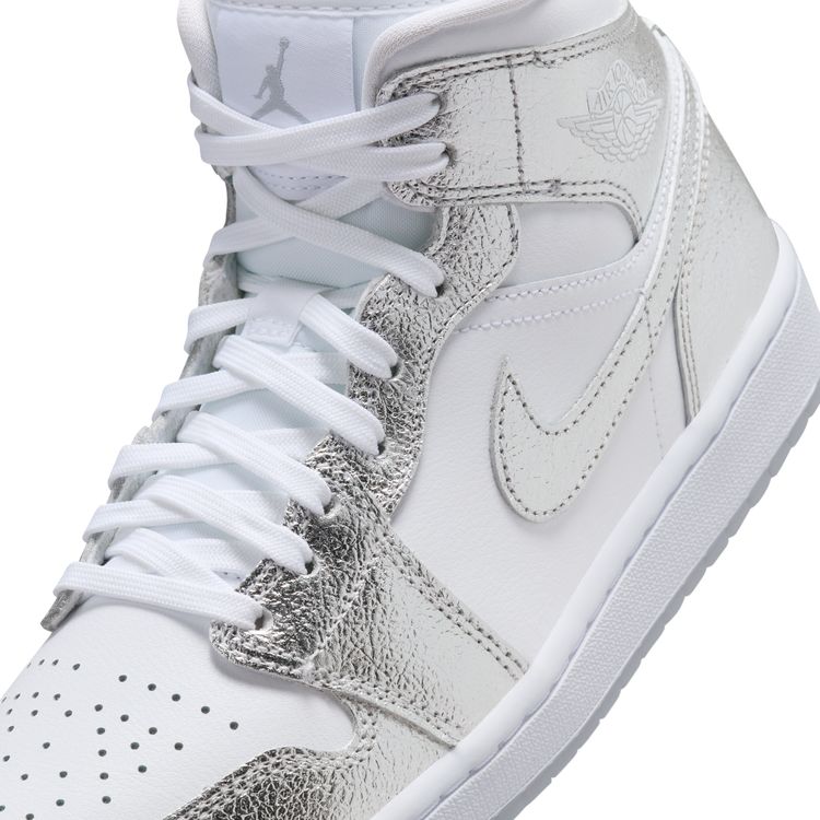 JORDAN BRAND SU26 WMNS AIR JORDAN 1 MID SE ホワイト/メタリックシルバー-ウルフグレー FN5031-100