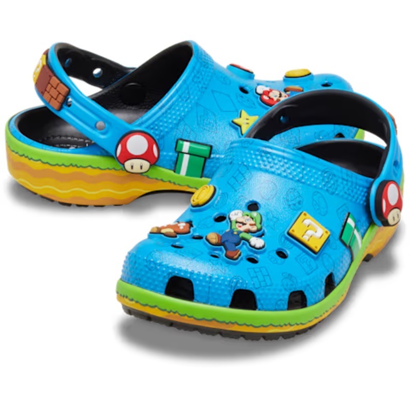 crocs 26Q2 7/16 KIDS' SUPER MARIO CORE CLASSIC CLOG Multi 212139-90H