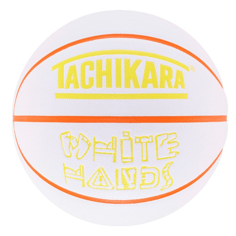 TACHIKARA BASKETBALL WHITE HANDS SB7-2006 ホワイト/ネオンオレンジ/ネオンイエロー