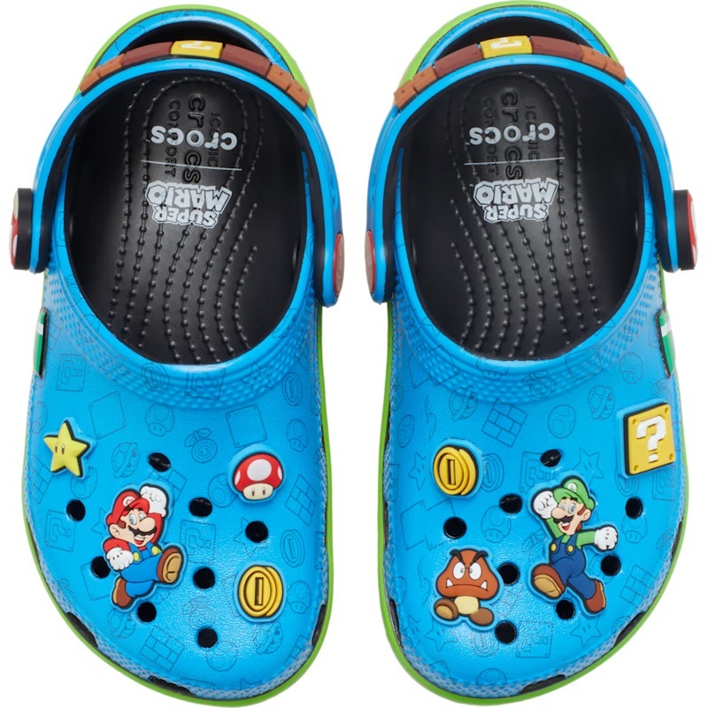 crocs 26Q2 7/16 TODDLERS' SUPER MARIO CORE CLASSIC CLOG Multi 212140-90H