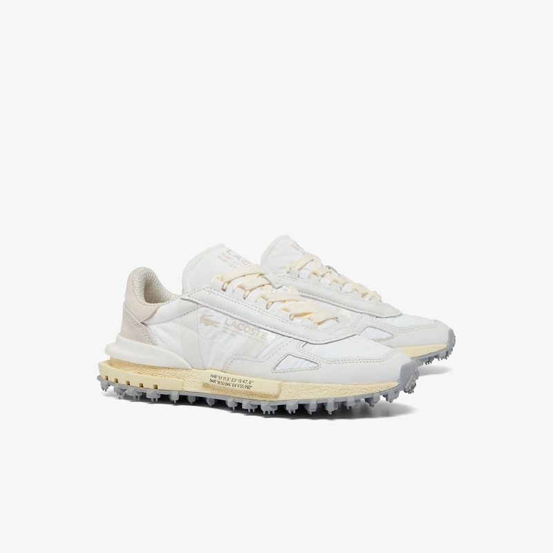 【クラシック】【ワニ】LACOSTE 24FW ラコステ スニーカー W ELITE ACTIVE 224 3 SFA WHT/LT YLW 48SFA0075-2H8 レディーススニーカー