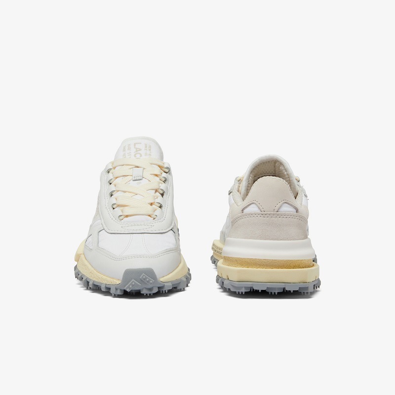 【クラシック】【ワニ】LACOSTE 24FW ラコステ スニーカー W ELITE ACTIVE 224 3 SFA WHT/LT YLW 48SFA0075-2H8 レディーススニーカー
