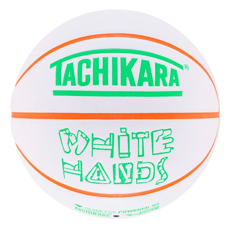 TACHIKARA BASKETBALL WHITE HANDS SB7-2007 ホワイト/ネオンオレンジ/ネオングリーン