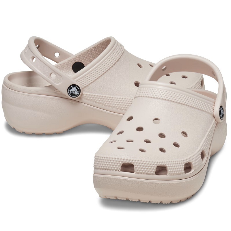 【厚底/4cm】【プラットフォームサンダル】crocs 24SU クロックス サンダル クラシック プラットフォーム クロッグ ウィメン CLASSIC PLATFORM CツLOG W Quartz 206750-6UR クォーツ