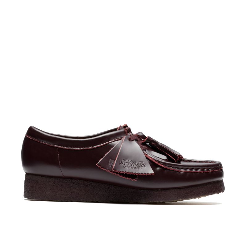 Clarks AW25 W Wallabee. Purple Grape Leather 26182744