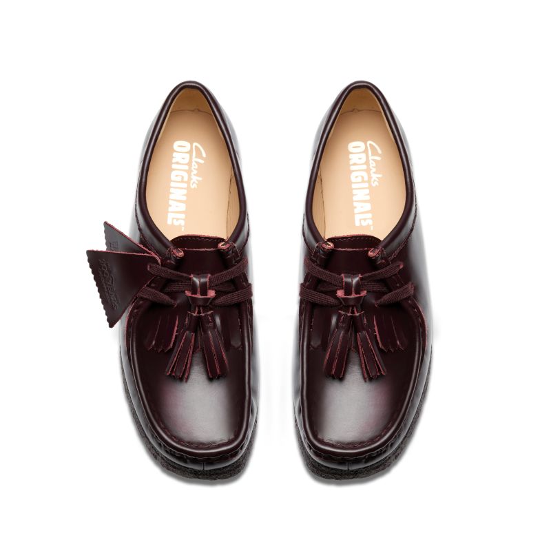 Clarks AW25 W Wallabee. Purple Grape Leather 26182744