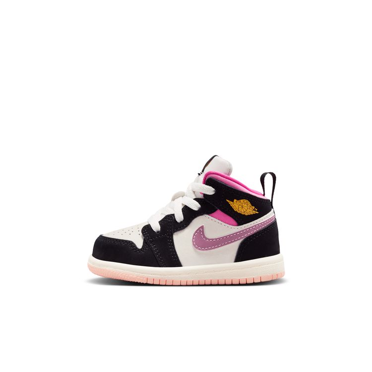 JORDAN BRAND SU26 JORDAN 1 MID SE TD ブラック/ユニバーシティゴールド-セイル-ピンクシクル II1253-001