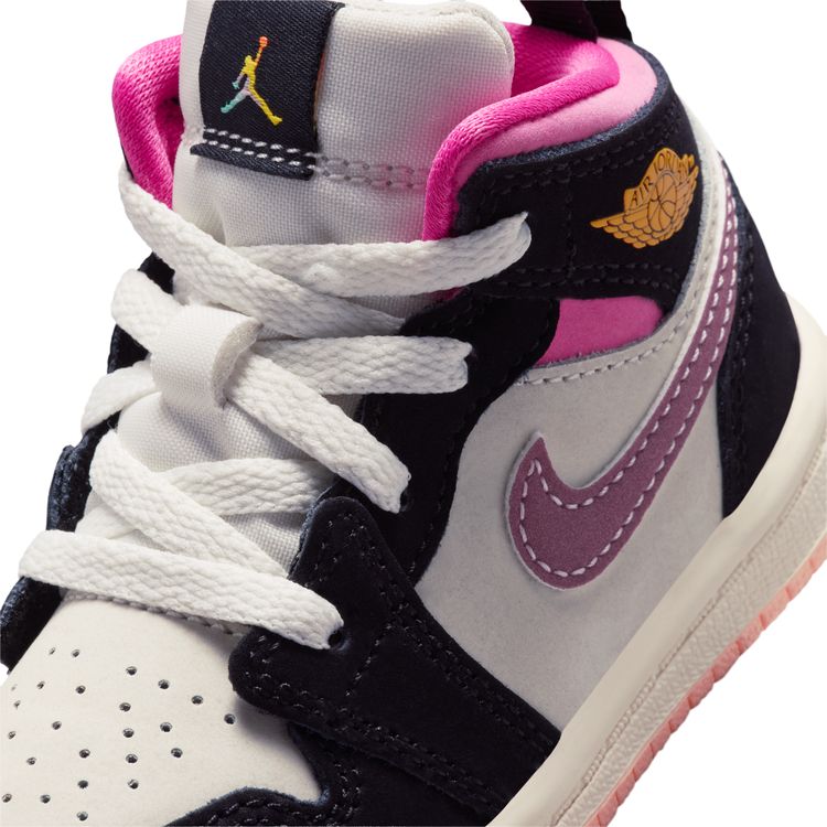 JORDAN BRAND SU26 JORDAN 1 MID SE TD ブラック/ユニバーシティゴールド-セイル-ピンクシクル II1253-001