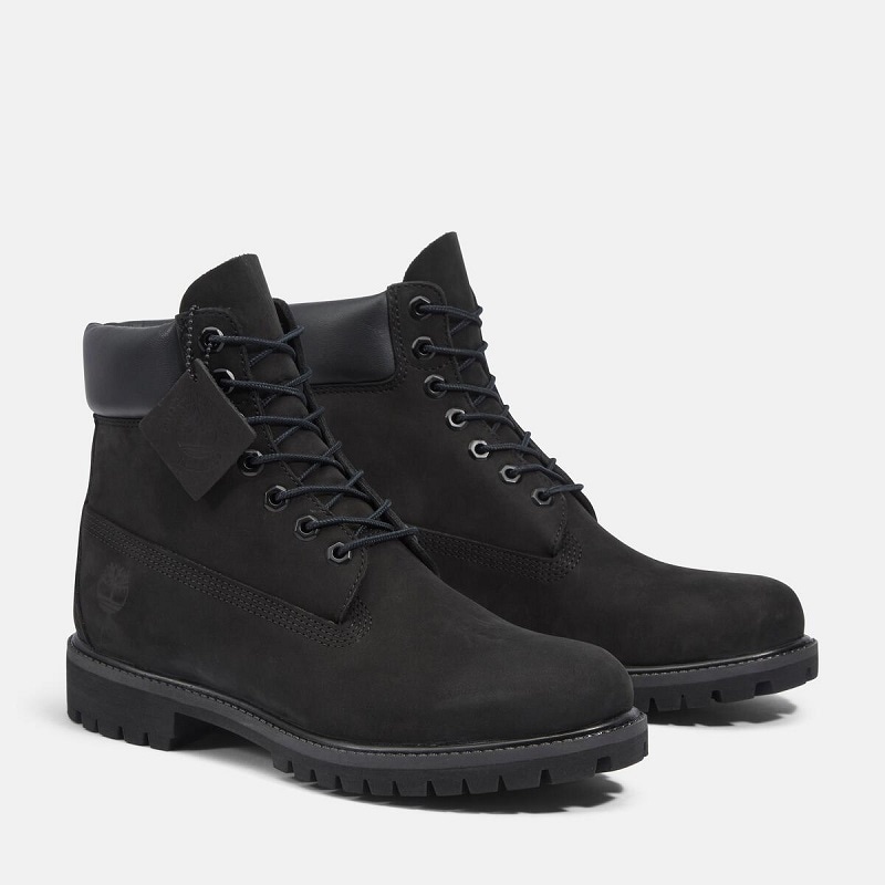 Timberland C/O M 6-INCH PREMIUM WATERPROOF BOOT BLACK NUBACK 10073-001