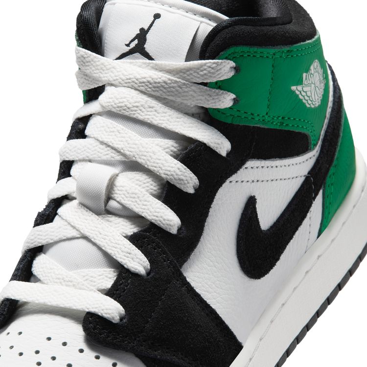 JORDAN BRAND SU26 AIR JORDAN 1 MID SE GS サミットホワイト/ブラック-ラッキーグリーン II1254-100