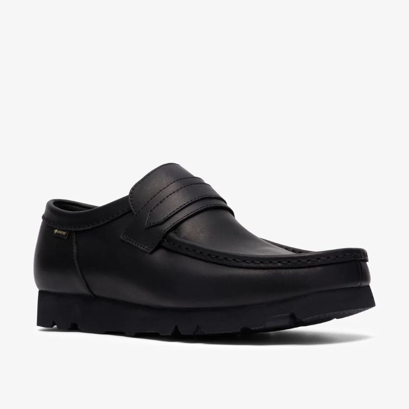 Clarks SS26 M WallaLoaferGTX Blk/Black Lea 26186774