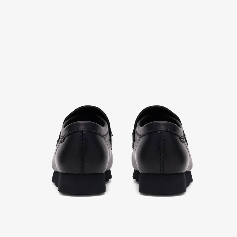 Clarks SS26 M WallaLoaferGTX Blk/Black Lea 26186774｜アメ横老舗