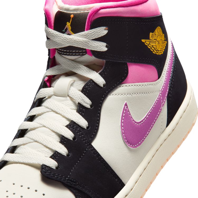 JORDAN BRAND SU26 AIR JORDAN 1 MID SE ブラック/ユニバーシティゴールド-セイル-ピンクシクル II3789-001